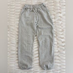 A&F Soft Collection Classic Light Gray Drawstring Sweatpants